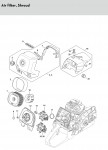 Stihl MS 661 C-M W M-Tronic Handle Heating Gasoline Chainsaw Spare Parts